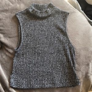Thin Mock Turtleneck Sweater Tank